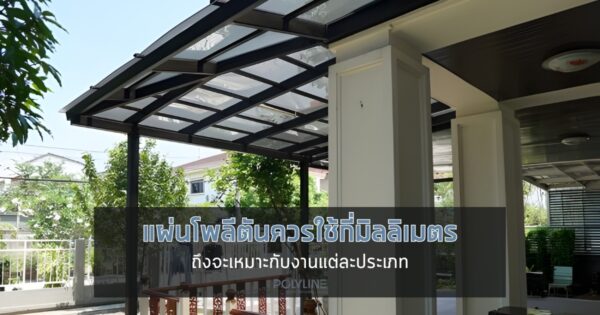 แผ่นโพลีตันควรใช้กี่มิลลิเมตร?