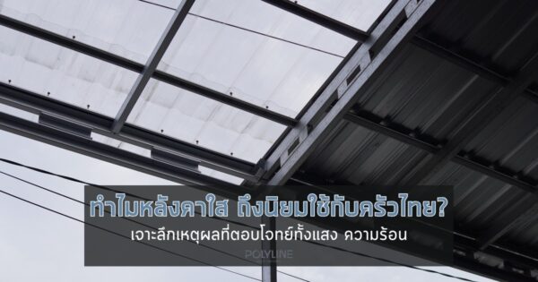 ทำไมหลังคาใสถึงนิยมใช้กับครัวไทย? ข้อดีและวิธีเลือกให้เหมาะสม