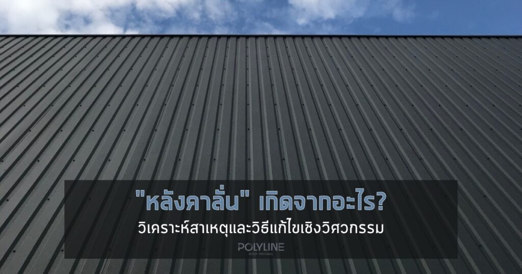 ไขข้อสงสัย "หลังคาลั่น" เกิดจากอะไร? วิเคราะห์สาเหตุและวิธีแก้ไขอย่างตรงจุด