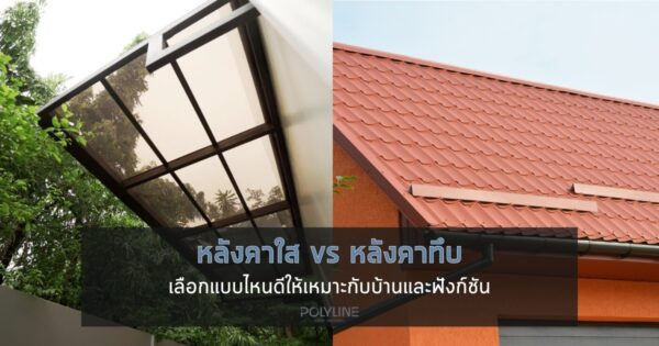 หลังคาใส vs หลังคาทึบ เลือกแบบไหนดีให้เหมาะกับบ้านและฟังก์ชัน